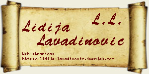 Lidija Lavadinović vizit kartica